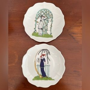 Vintage Atlas china  art deco plates